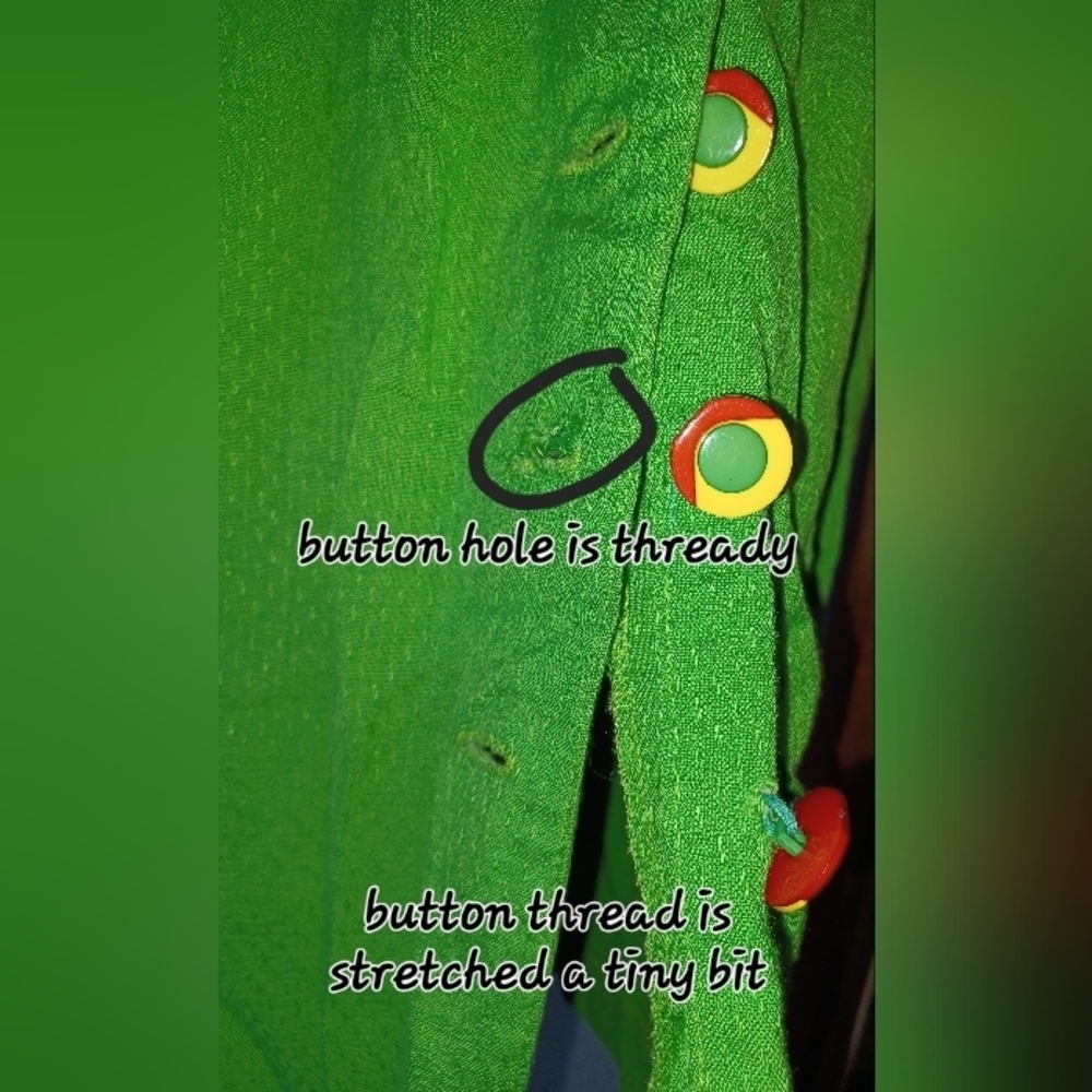 Success Dress Green Midi Button Up Dress Rare Vintage - Picture 10 of 12